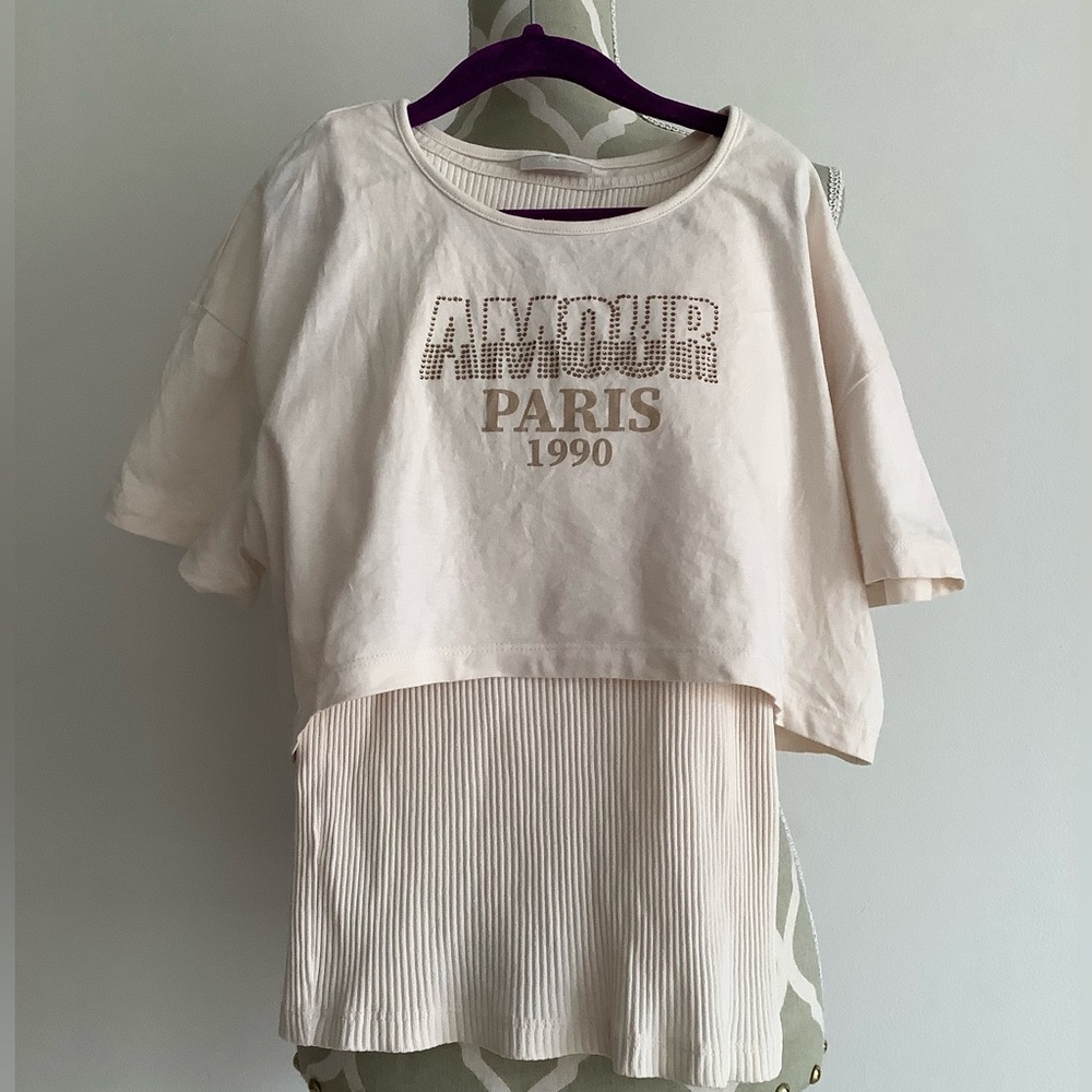 Kids Cream AMOUR Paris 1990 Shirt